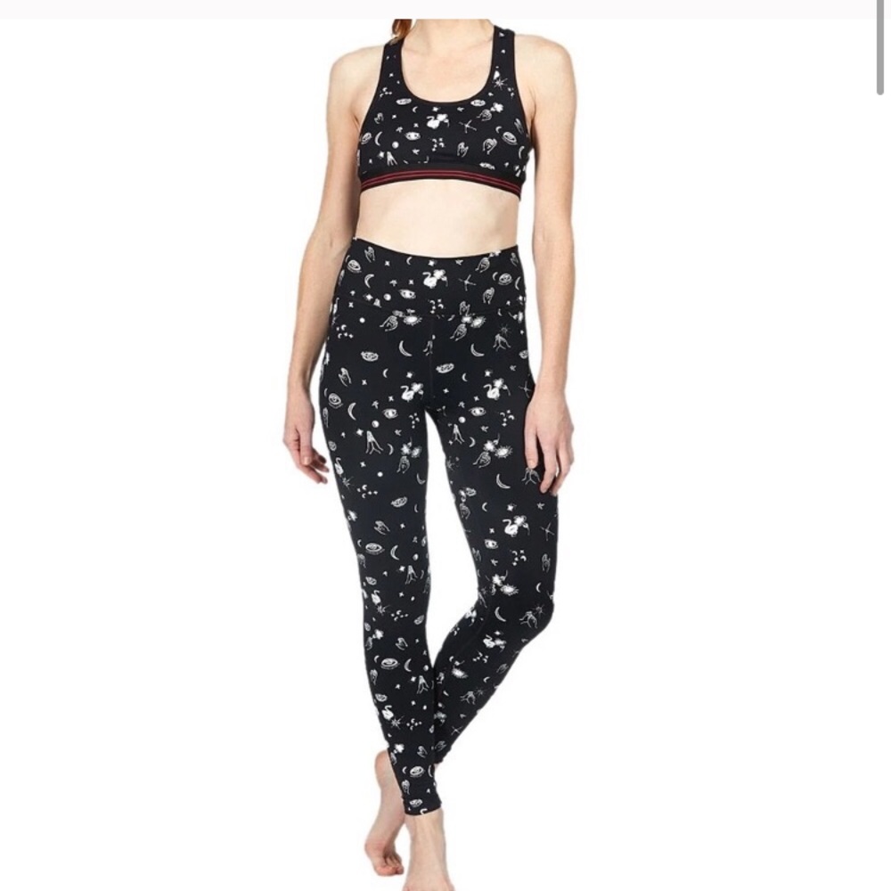 Spiritual Gangster celestial leggings and sports bra